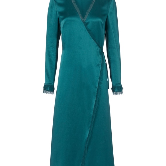 INTERMIX Charlie Wrap Front Maxi Dress Size 0 - Picture 4 of 8